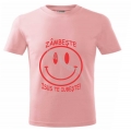 Tricou copii roz - Zambeste, Isus te iubeste!